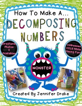 Preview of How To Make A Decomposing Numbers Monster!  PLUS Printables!  *FREE*