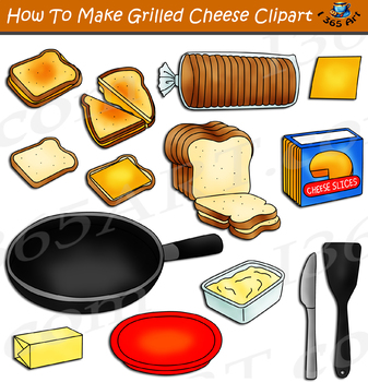 Preview of How To Make A Grilled Cheese Sandwich Clipart