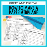 How To Make A Paper Airplane | STEM Activity & Procedural Writing
