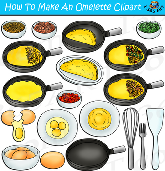 Preview of How To Make An Omelette Clipart