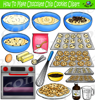 Preview of How To Make Chocolate Chip Cookies Clipart