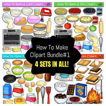 Preview of How To Make Foods Clipart Bundle #1