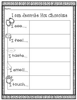 How To Writing Kindergarten- (How to Make Hot Chocolate Writing)