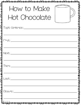 How To Make Hot Chocolate Writing for Little Learners by Dawn Marie Key