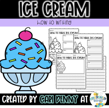 Preview of How To Make Ice Cream Writing | Printable Activity