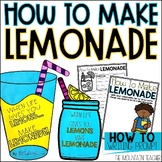 How to Make Lemonade Craft and How to Writing Template for