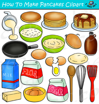 Preview of How To Make Pancakes Clipart
