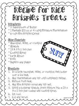 How To Make Rice Krispies by Hoppin' in First | TPT