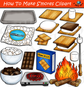 Preview of How To Make S'mores Clipart