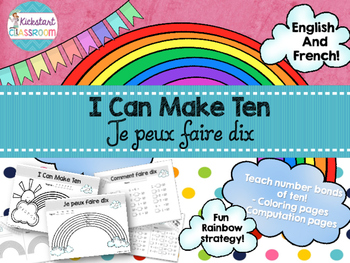 Preview of How To Make Ten - Comment faire dix - Number Bond Math Strategy