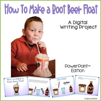 Preview of How To Make a Root Beer Float Writing PowerPoint™