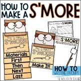 How To Make a S'more Writing Prompt and Camping Craft for 