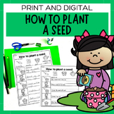 How To Plant A Seed Procedure | Sequencing Worksheets & Di
