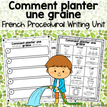 Preview of How To Plant a Seed | French Procedural Writing | Le Printemps