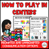 How To Play In Centers Visual Instructions and Prompts