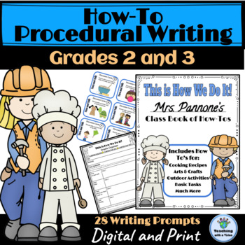 Preview of How To Procedural Writing Templates Sentence Starters 28 Prompts Organizers