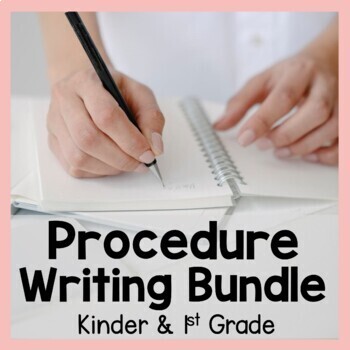 Preview of How To Procedure Writing Bundle Kindergarten and 1st Grade | Worksheets & Crafts