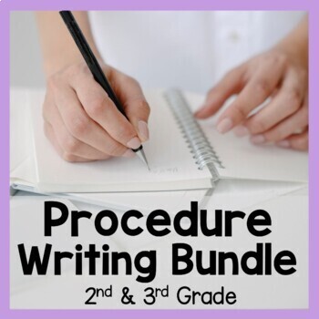 Preview of How To Procedure Writing Bundle 2nd & 3rd Grade | PowerPoint, Worksheets, Crafts
