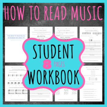 Preview of How To Read Music Student Lesson Workbook