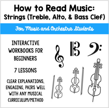 Preview of How To Read Music for Strings BUNDLE