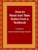 How To Read & Take Notes from a Textbook: A Guide for H.S.