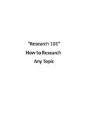 How To Research Any Topic Online