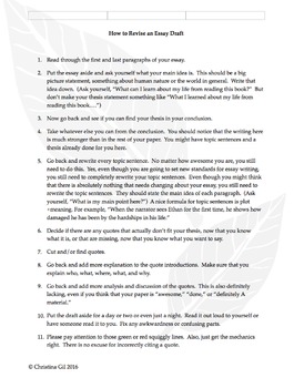 how to write a literary essay step by step