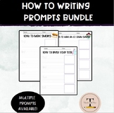 How-To Sequencing Writing Prompts BUNDLE w/Primary Handwri