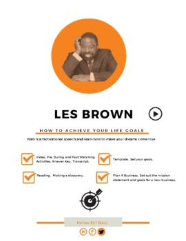 Preview of How To Succeed In Life. Les Brown. Motivation. Speech. Advice. Video. Listening.