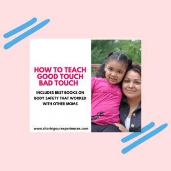 Preview of How To Teach Good Touch and Bad Touch for preschoolers