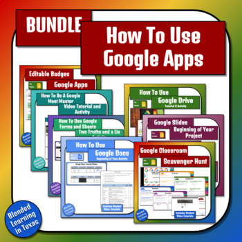 Preview of How To Use Google Apps BUNDLE - Distance Learning - Beginning of Year