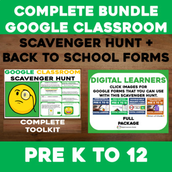 Preview of How To Use Google Classroom Scavenger Hunt BUNDLE ⭐Digital Learning Made Easy⭐