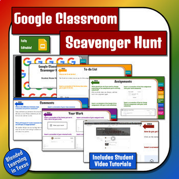 Preview of How To Use Google Classroom Scavenger Hunt For Students Distance Learning