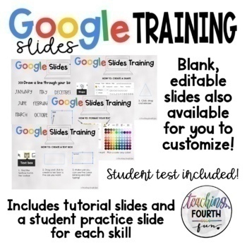 Preview of How To Use Google Slides - Training (Students, Beginners) 