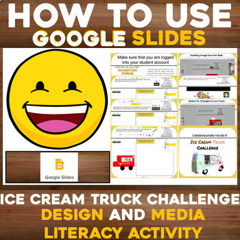 Preview of How To Use Google Slides and Design Challenge 2 in 1 Activity EDITABLE NO PREP 