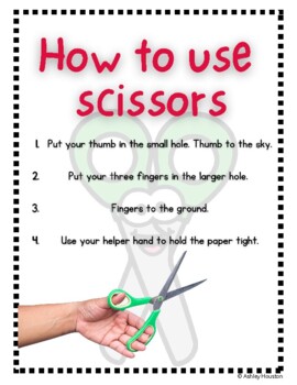 How To Use Scissors, Scissor Rules, Scissor Grasp Development | TPT