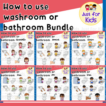 Preview of How To Use Washroom Or Bathroom Bundle Clip Art．132pcs