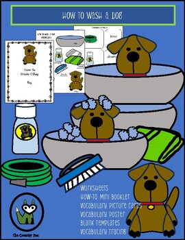 Preview of How-To Wash A Dog Sequencing Writing