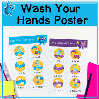 Preview of How To Wash Your Hands Posters for promoting good hygiene