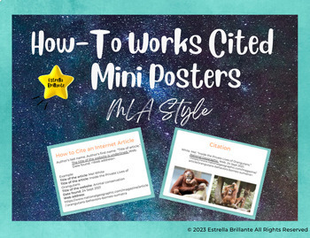 Preview of How-To Works Cited Mini Posters
