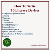 How To Write: 10 Literary Devices