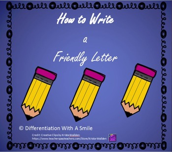 Preview of How To Write A Friendly Letter