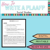 How To Write A P.L.A.A.F.P.