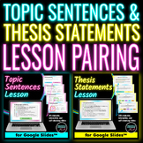 Topic Sentences & Thesis Statements How To Google Slides™ Lessons