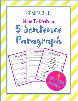 5 sentence paragraph examples for kids