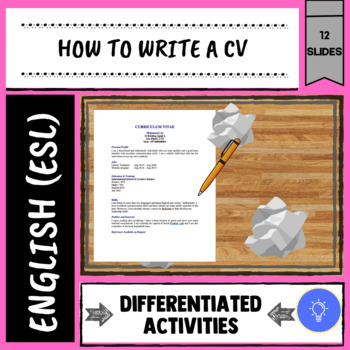 Preview of How To Write a CV Lesson // How To Create A CV
