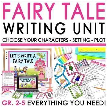Preview of Fairy Tale Writing Prompts, Activities and Story Map, Write a Fairy Tale Center