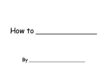 Preview of How To Writing Book Template