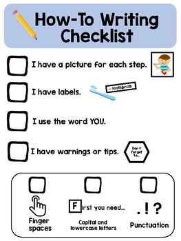 Preview of How-To Writing Checklist