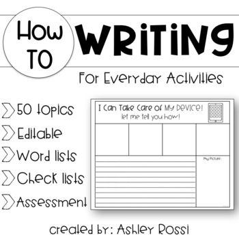 Preview of Informational Writing Templates - Everyday Activities